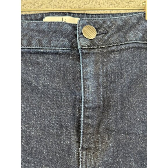 Cabi Trouser Jeans Denim Jeans Size 18 Dark Wash Stretch Wide Leg - Picture 4 of 10